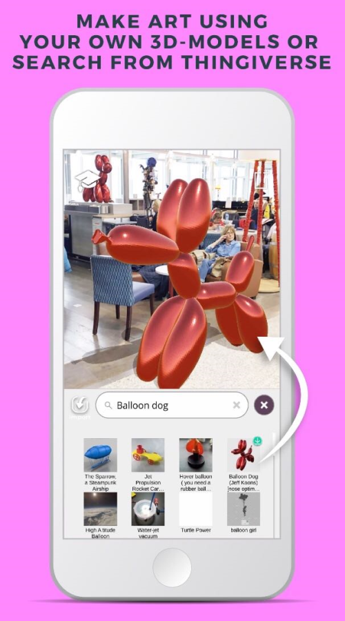 Education AR application screenshot 2
